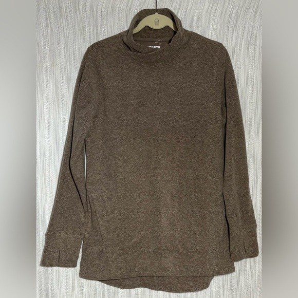 Duluth Trading Co Brown Turtleneck Top Soft Knit - Picture 1 of 3